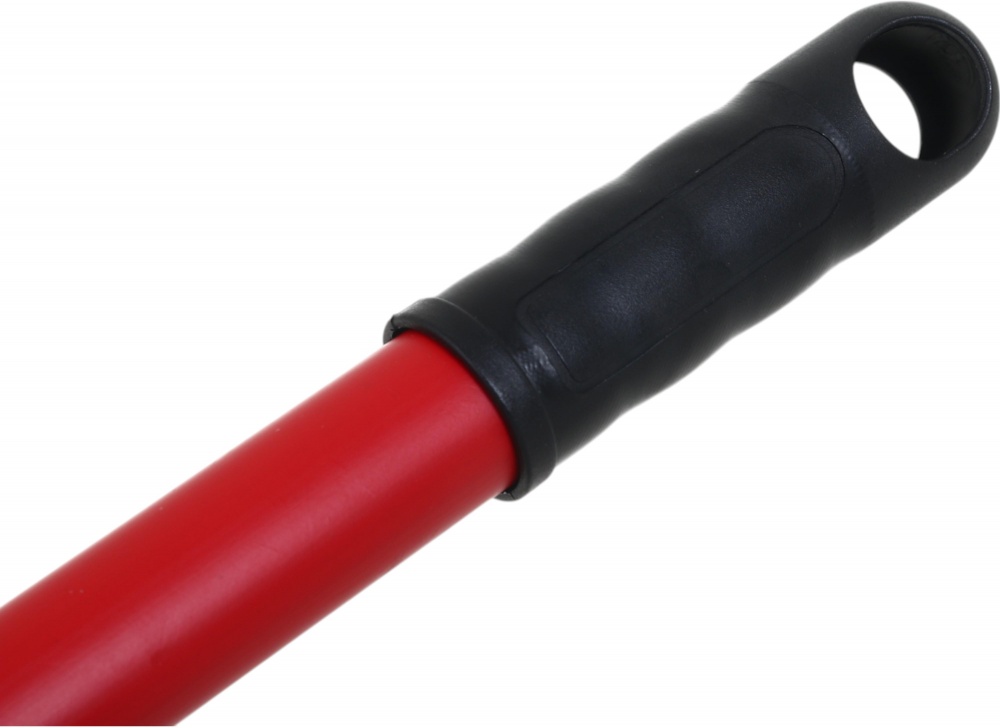 Ручка для швабры UP! (Underprice) металлическая с резьбой и колпачком 110 см красная