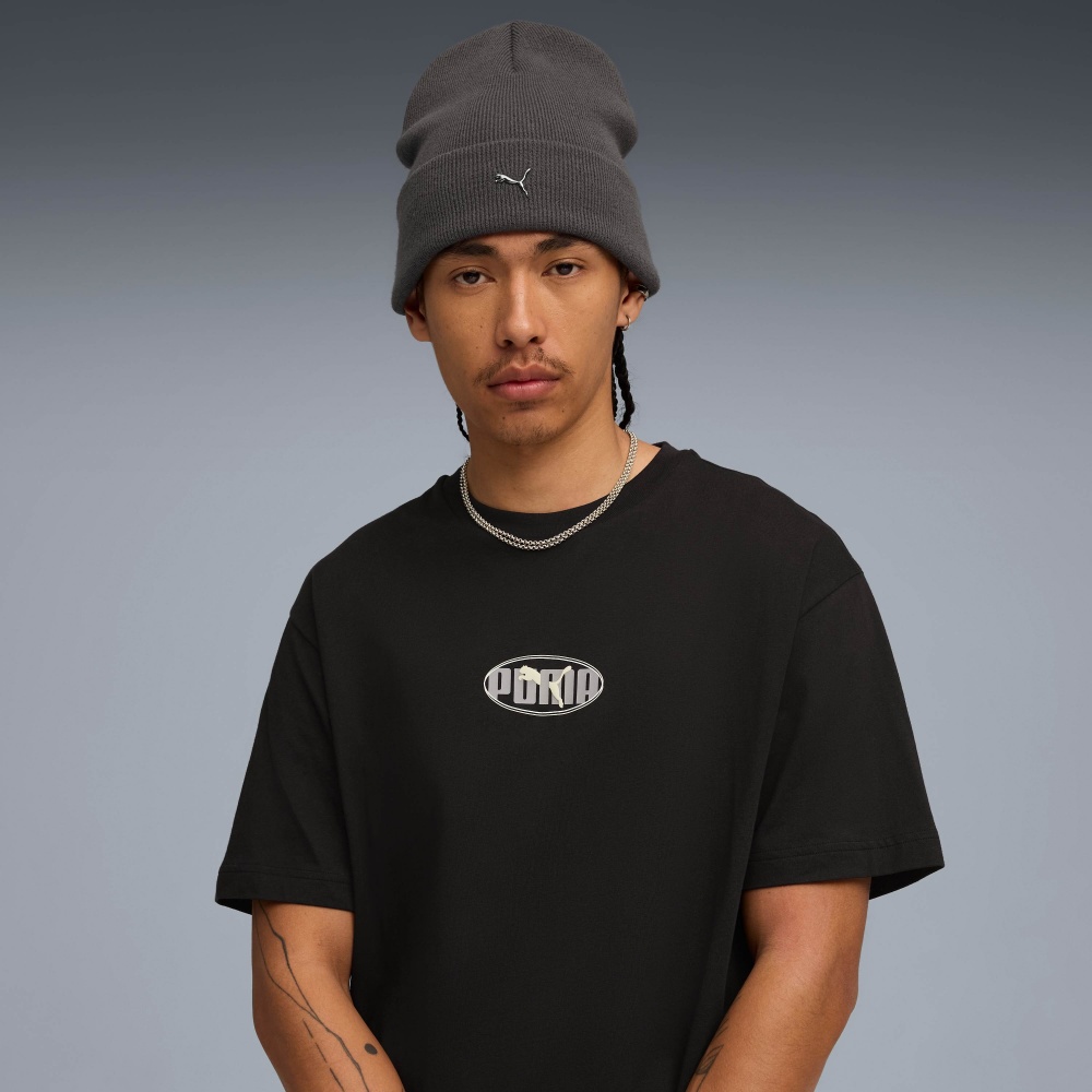 Шапка Puma METAL PUMA CAT High Crown Beanie 02640403 р.os серый