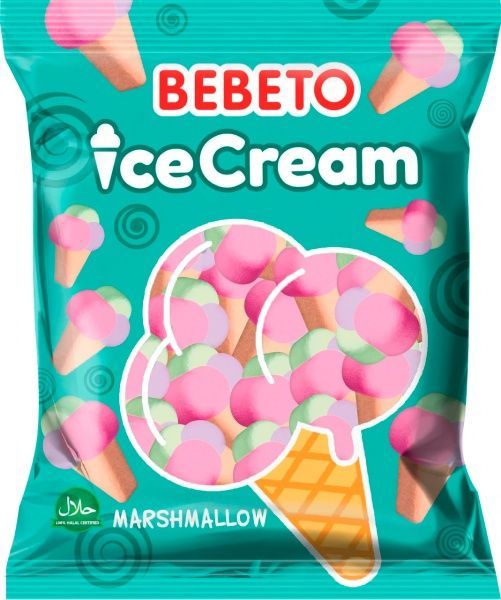Маршмеллоу BEBETO Мороженое 30 г 