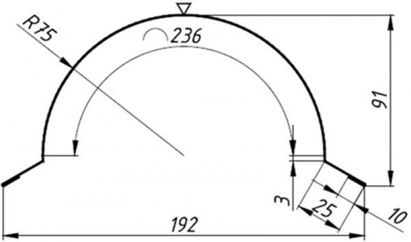 Планка конька круглого QUEENTILE Terra-Cotta 2 м 