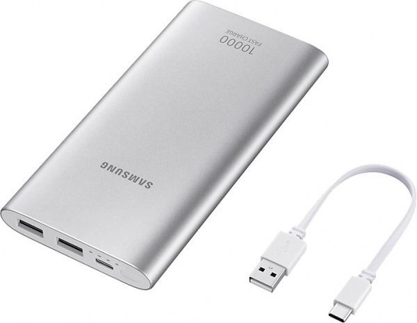 Внешний аккумулятор (Powerbank) Samsung 10000 mAh silver (EB-P1100CSRGRU)