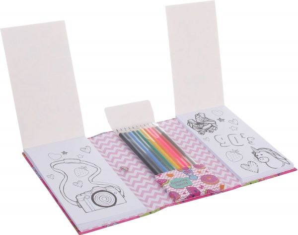 Набор раскраска Birthday girl и карандаши цветные 10 шт. 