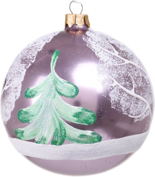 Шар новогодний мульти d 100 мм в ассортименте