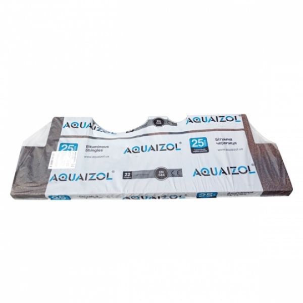 Бітумна черепиця Aquaizol Акцент Стиглий гранат (3 м.кв.)