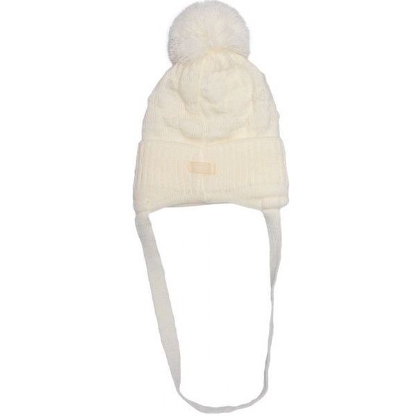 Шапочка детская для девочки Luna Kids р.40-42 молочный 1826 