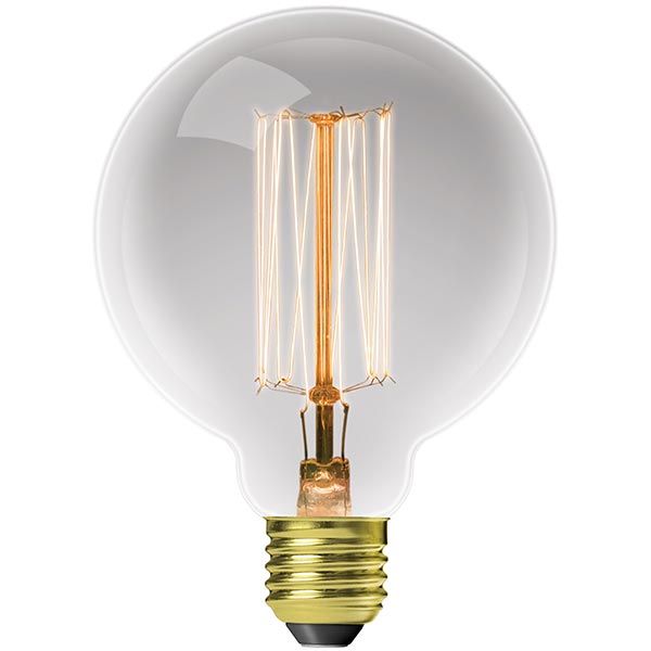 Лампа Eurolamp ArtDeco Dimmable G95 60 Вт E27 2700 К 240 В прозрачная GL-60272(deco)