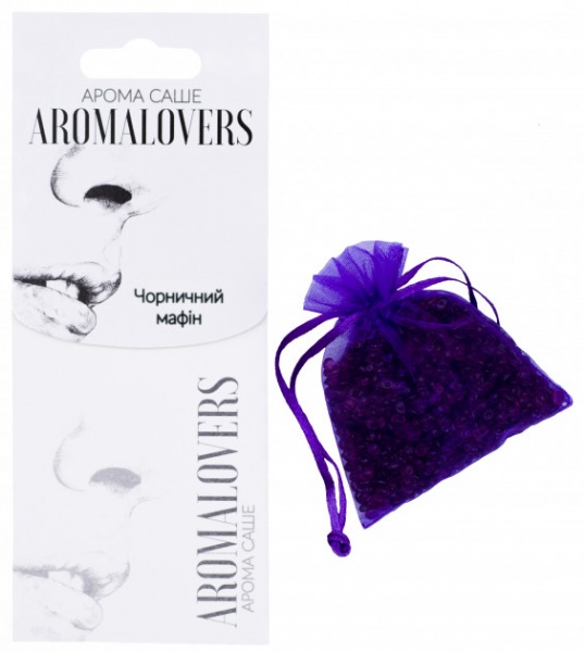 Ароматичне саше Aromalovers Чорничний маффин для гардероба і авто 25 г 