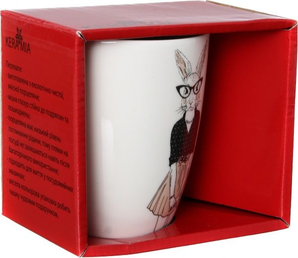 Чашка Модні звірі Міс Кролик 360 мл Keramia