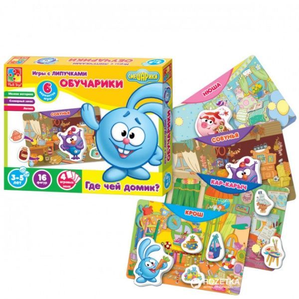 Игровой набор Vladi Toys Обучарики. Где чей домик VT2307-02