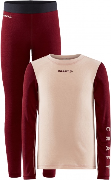 Комплект термобелья Craft CORE WARM BASELAYER SET JR 1909712-718488 р.134/140 красный