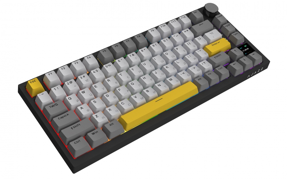 Клавиатура беспроводная Ajazz AK820 Pro Flying Fish Switch (AK820PRO-FF-BGY) black