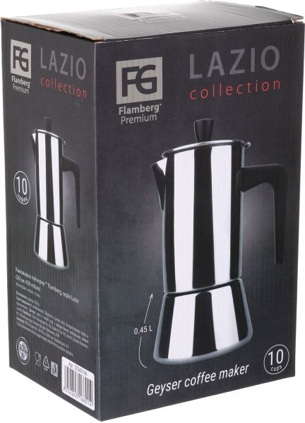 Кавоварка гейзерна Lazio 450 мл Flamberg Premium