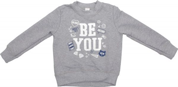 Свитшот Luna Kids 2 р.110 серый меланж 