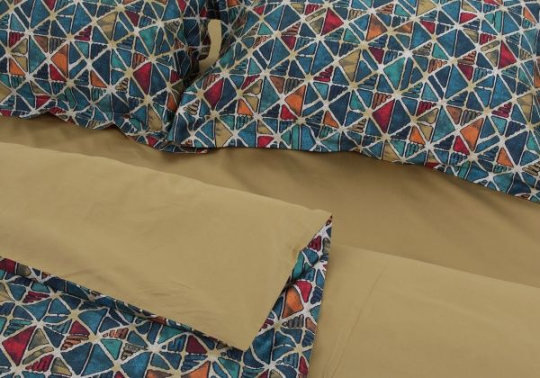 Комплект постельного белья Bright Mosaic семейный разноцветный 