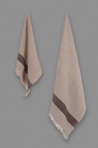 Набор полотенец махровых бежевый BILTEX 