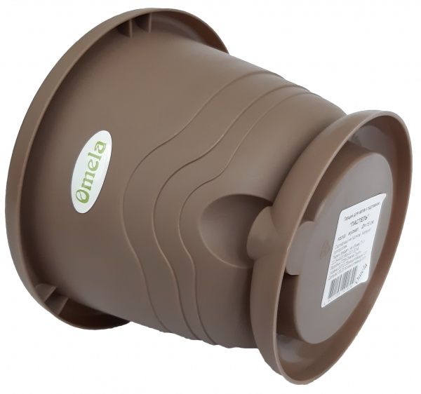 Горшок пластиковый круглый мускат 