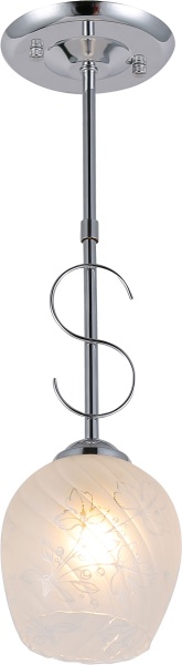 Світильник стельовий Accento lighting Leo 1x60 Вт E27 хром ALG-06845/1PCH