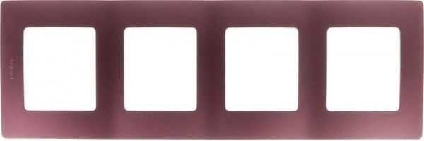 Рамка четырехместная Legrand Etika универсальная сливовый 672564