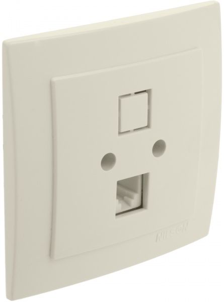 Розетка телефонна Nilson Touran кремовий 24121040