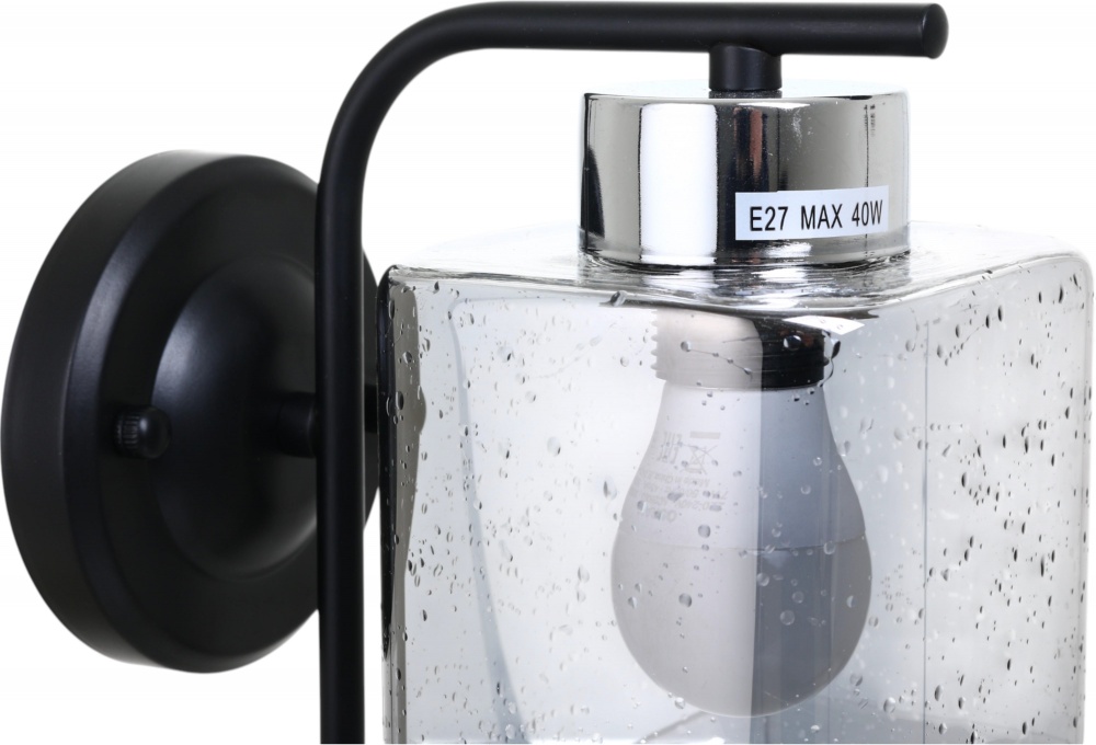 Бра Sensio Orlean 1x40 Вт E27 черный/хром LS-07380/1B-E2740W