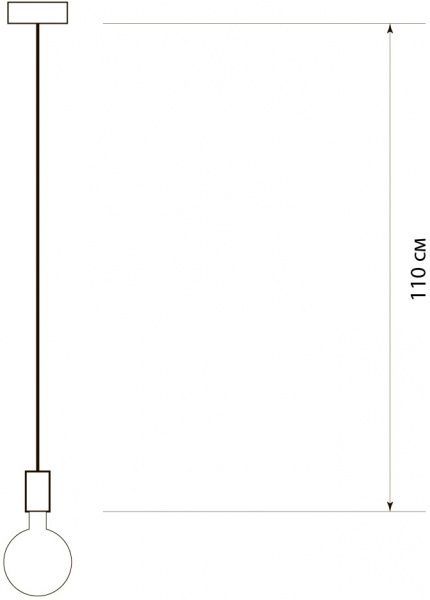 Підвіс Светкомплект EC 100 1x40 Вт E27 чорний 