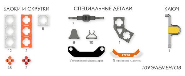 Конструктор Twickto Characters 1 Роботы 15073827