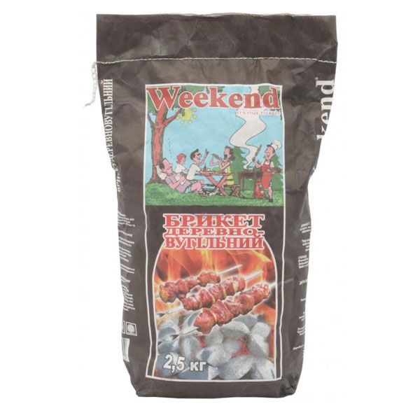 Брикети Weekend деревовугільні 2,5 кг