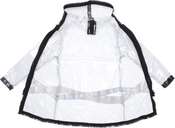 Дождевик унисекс Drydope с черной лентой р.130 прозрачный 020-г/д3 