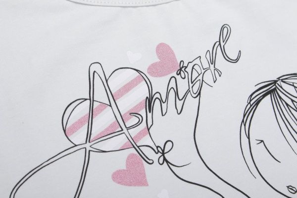 Пижама женская Roksana Scarlet 840/16024 р. XXL белый с розовым 