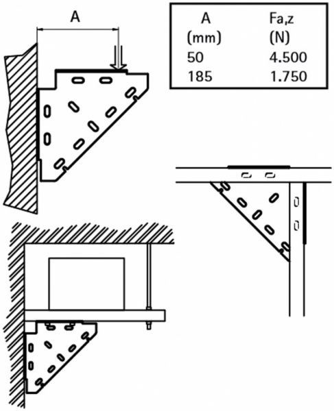 Соединитель треугольный RapidRail 200х200 мм