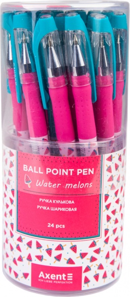 Ручка кулькова Axent Water melons синя AB1049-12-A 