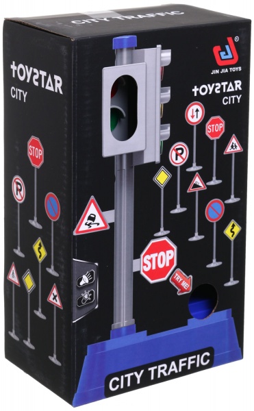 Ігровий набір Shantou міський світлофор 8.5х14х23 см блакитний 666-03Q