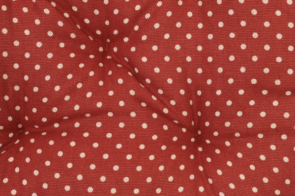 Подушка на стул Lucy Бордо горошек D40 см La Nuit