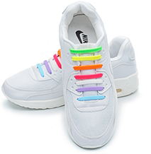 Шнурки силиконовые AntiLaces Stars 38-68 мм 16 шт. разноцветный