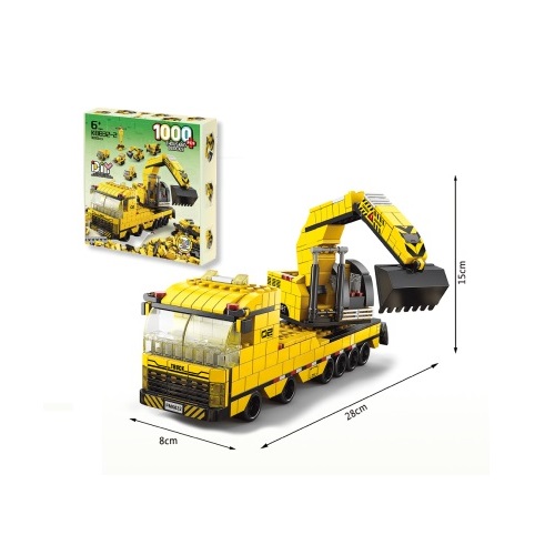 Конструктор SHANTOU YISHENG Будівельна техніка 1000 деталей K8832-2