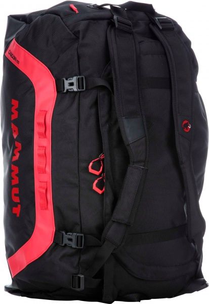 Спортивна сумка MAMMUT Cargon black-fire 2510-02080-0055 110 л чорний із червоним 