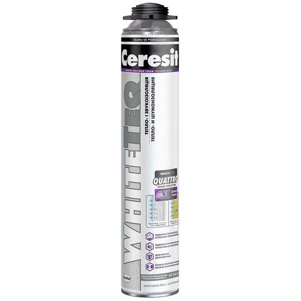 Пена монтажная Ceresit WHITETEQ PRO 750 мл
