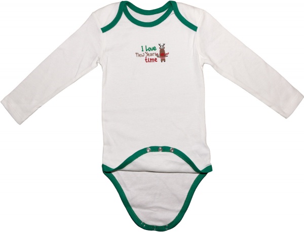 Комбінезон для хлопчика Фламінго святковий 412-513 р.80 білий із синім 