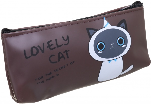 Пенал школьный Кот-космонавт Nota Bene коричневый