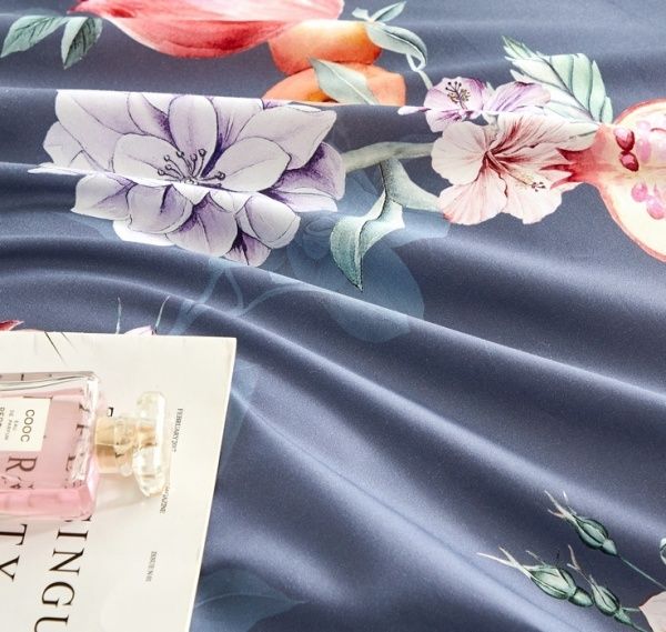 Комплект постельного белья семейный 16HB411 синий Word of Dream 