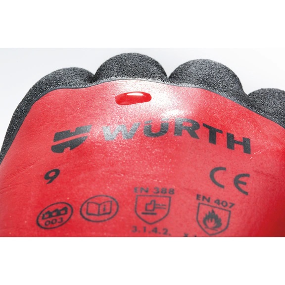 Перчатки WURTH водонепроницаемые Multifit-Dry с покрытием латекс M (8) 0899405508