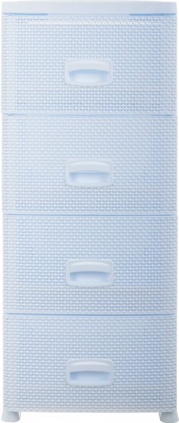 Комод пластиковий RIO 8515WH на 4 шухляди DROP білий 894x368x431 мм