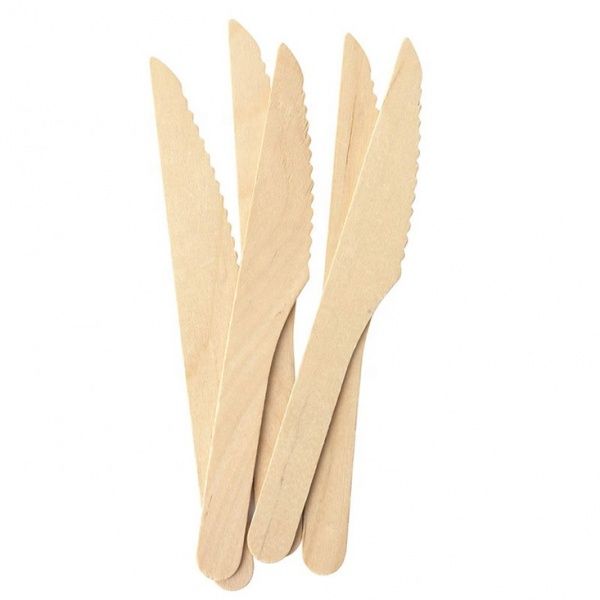 Нож деревянный Eco party 160 мм WK-160 100 шт.