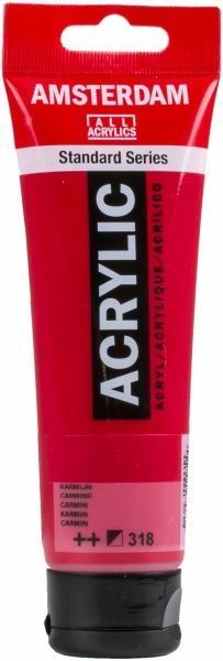 Фарба акрилова № 318 Карміновий 120 мл Amsterdam Standart Royal Talens
