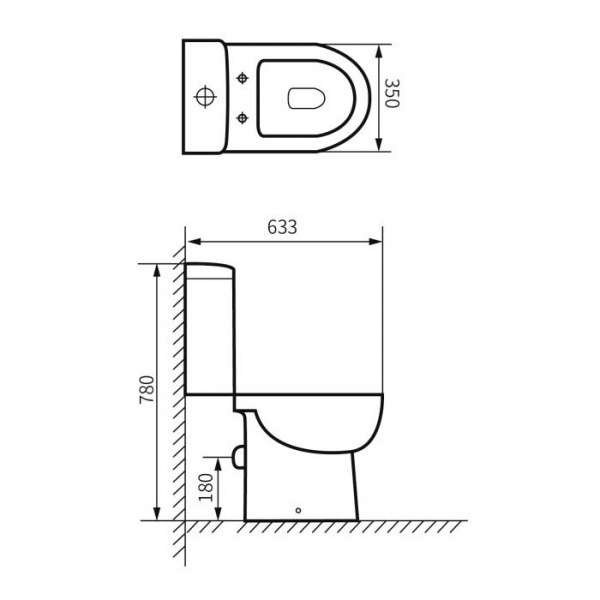 Унитаз-компакт RJ Atlant RJ8132