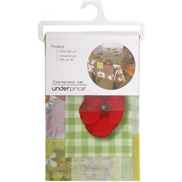 Скатертина Underprice Маки 140x180 см 50963737