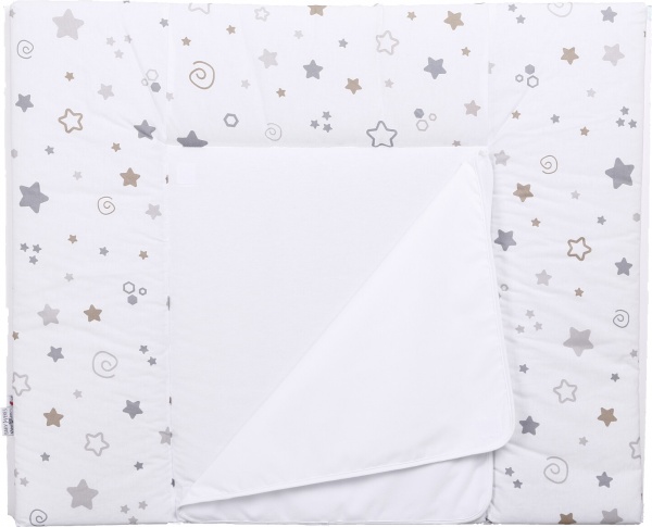 Сповивальний матрацик Little stars beige\grey (426.20) Baby Veres 72x80 см