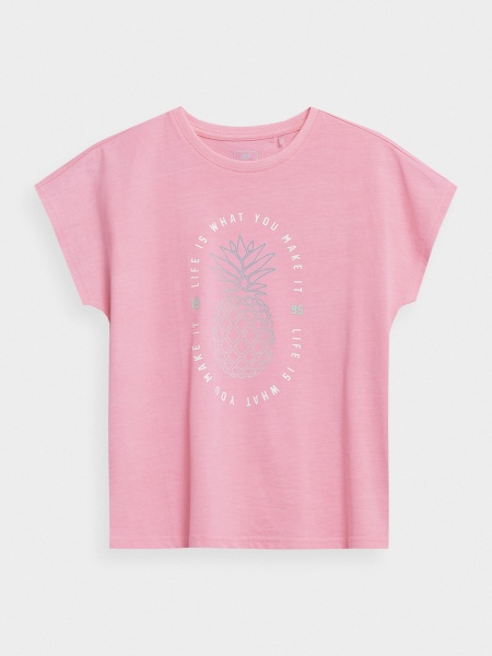 Футболка 4F TSHIRT F398 4FJSS23TTSHF398-56S р.152 рожевий