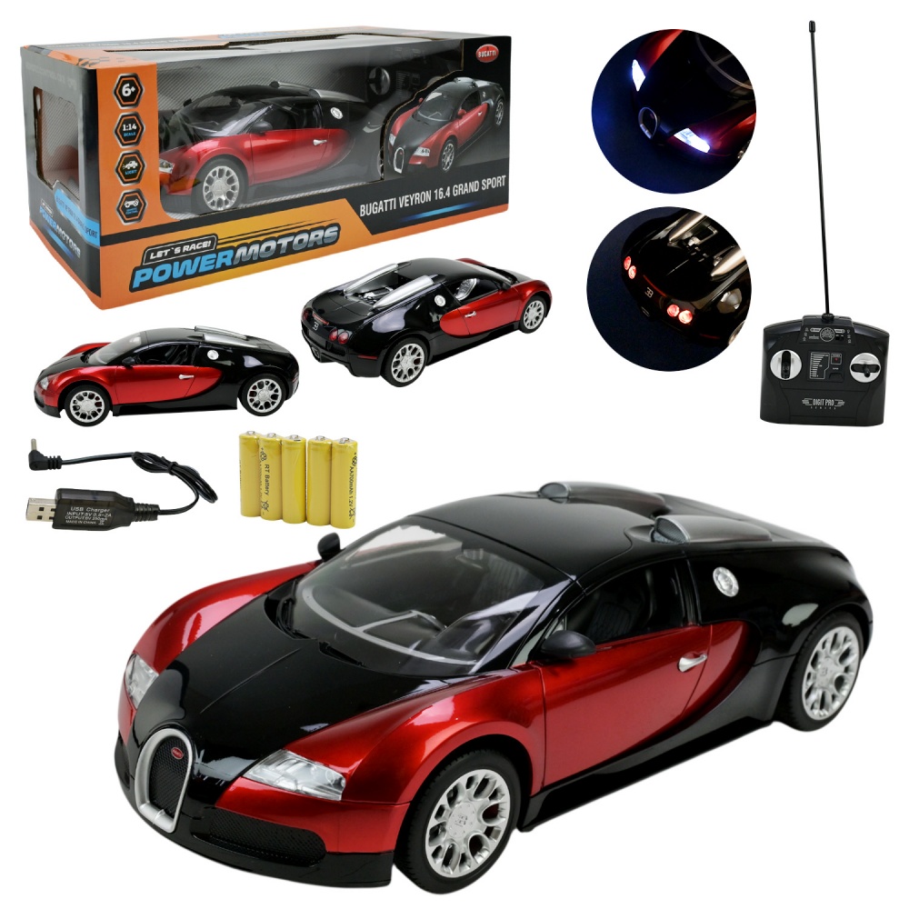 Автомобиль на радиоуправлении Shantou Powermotors Bugatti Veyron 16.4 Grand Sport 1:14 PM1402