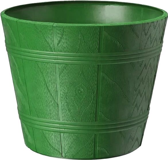 Горщик пластиковий дерево Ельба-5 круглий 18л зелений 